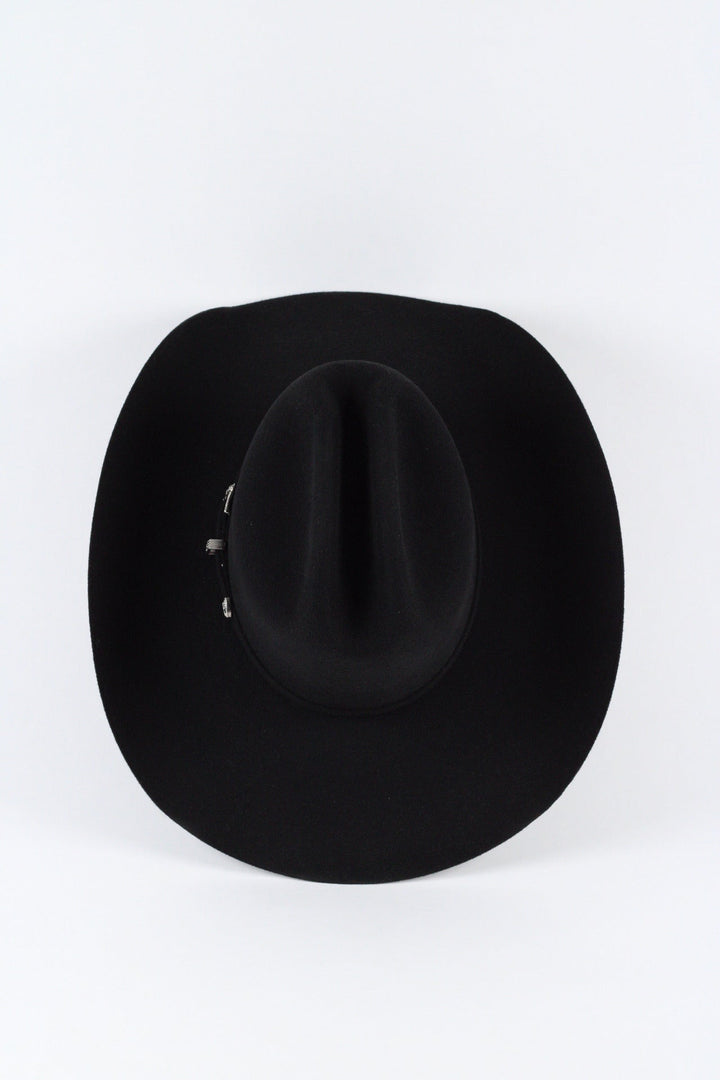 Wren Merino Wool Western Hat - Black
