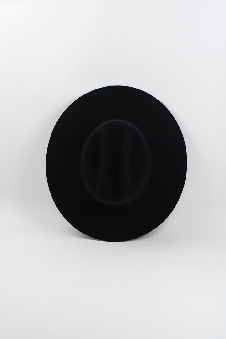 Dakota Cattleman Flat Brim Hat - Black