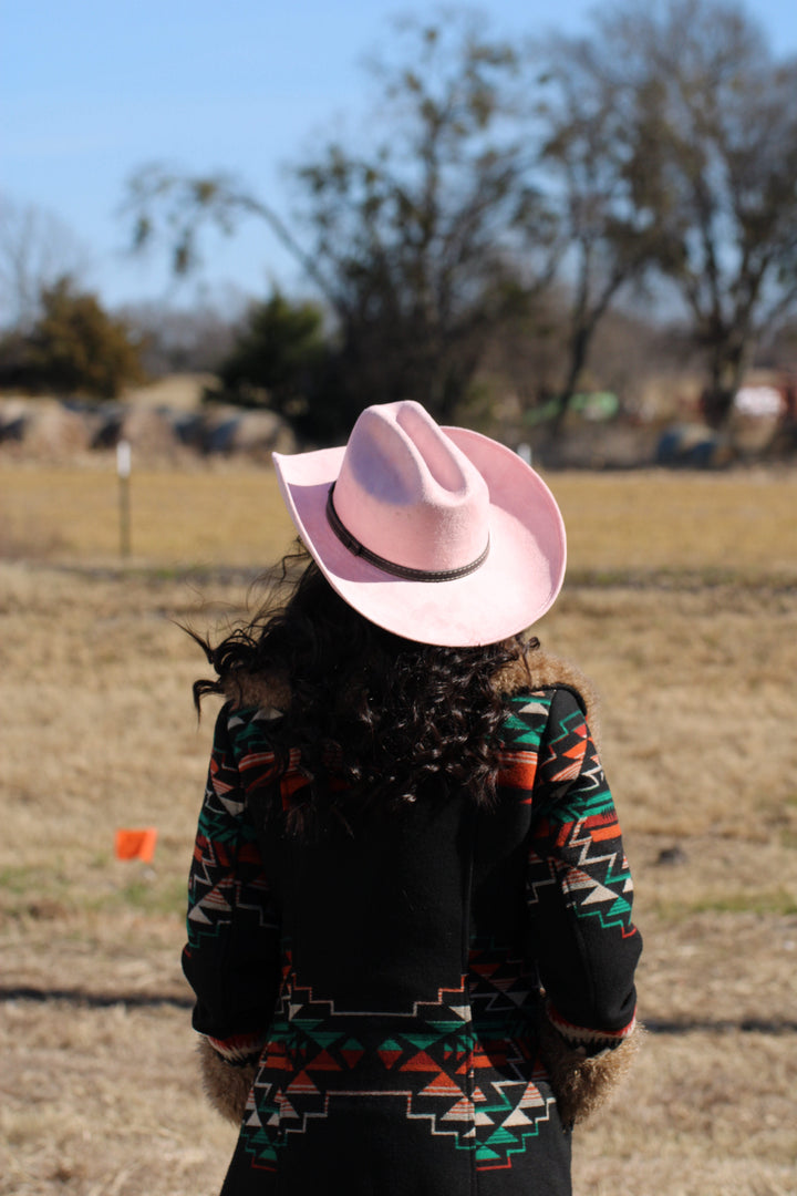 The Durango Cowboy Hat - Blush Pink