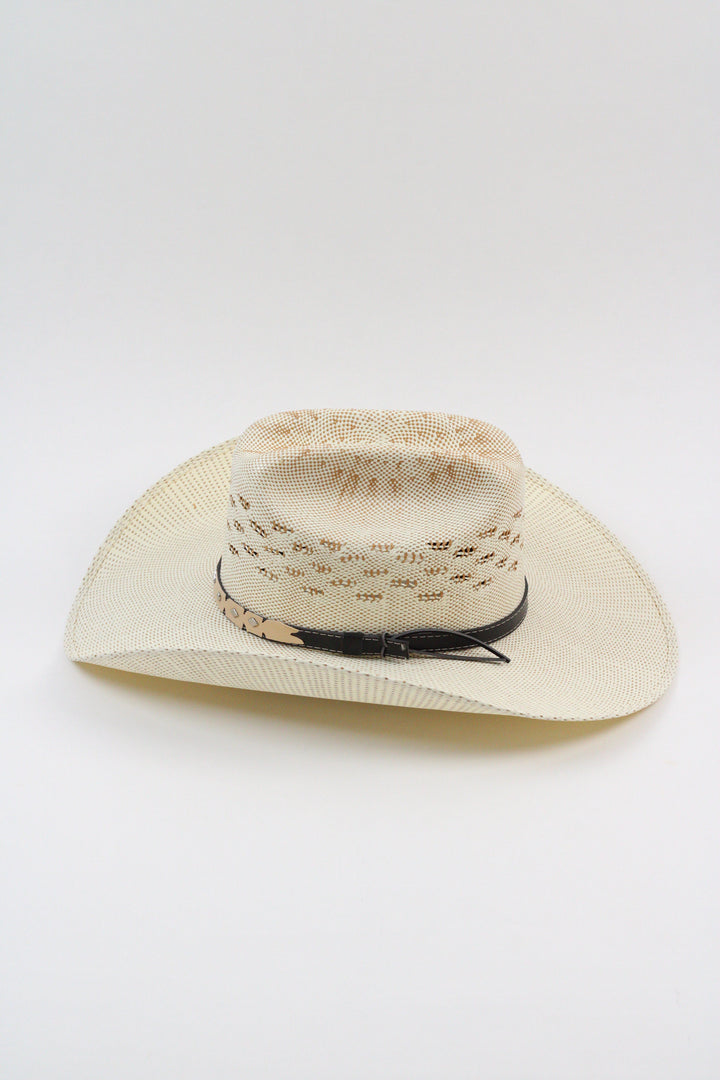 Bailey Cattleman Straw Cowboy Hat - Bone