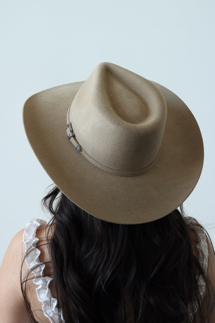 Cheyenne Western Teardrop Hat - Camel