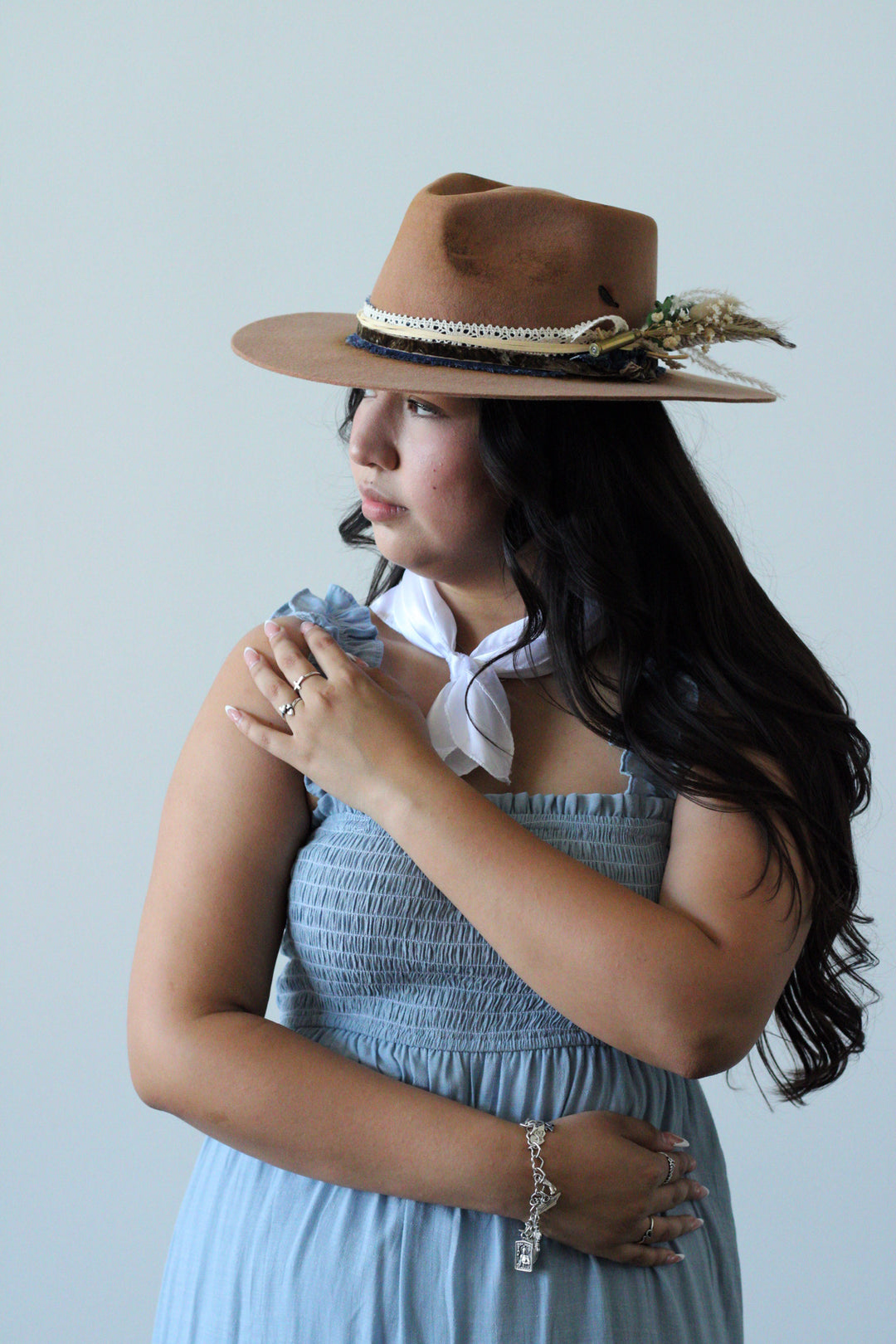 Aspen Rancher Flat Brim Hat - Tan