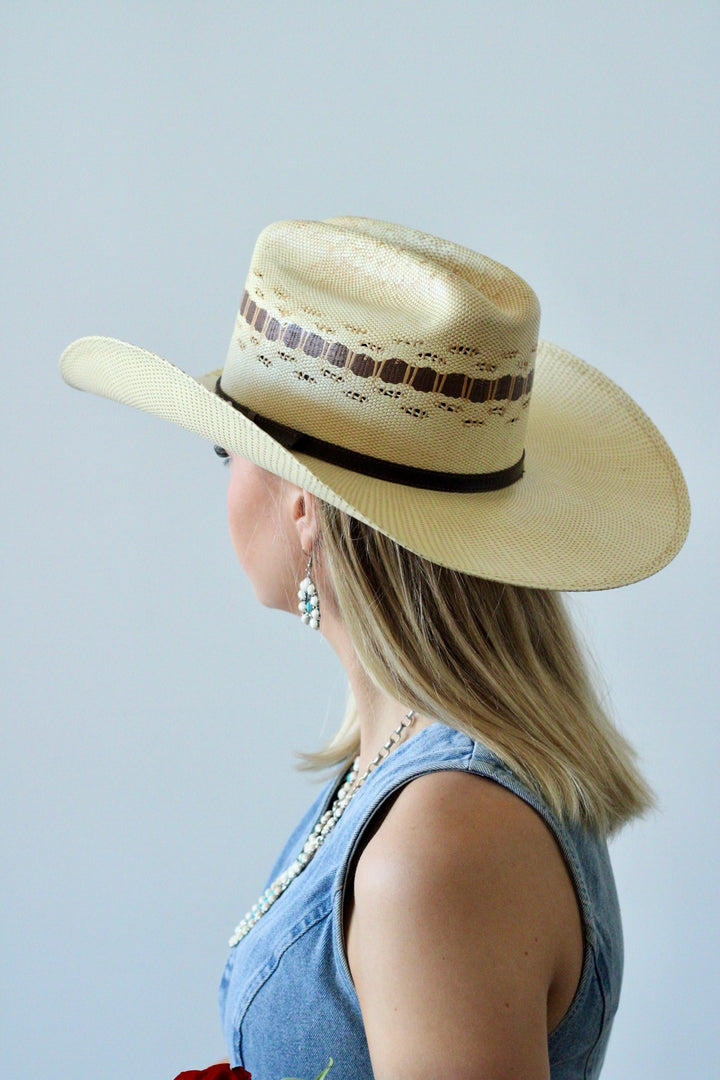 Bailey Cattleman Straw Cowboy Hat - Sahara