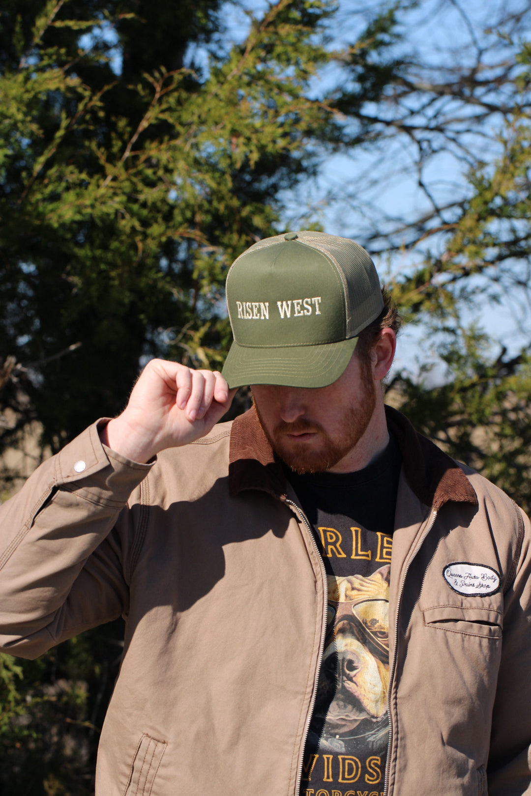 Risen West Trucker Hat - Olive