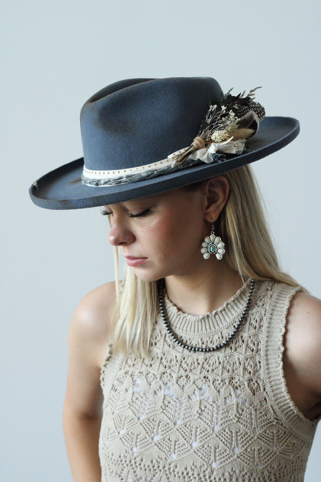 Magnolia Pencil brim - Stone Blue