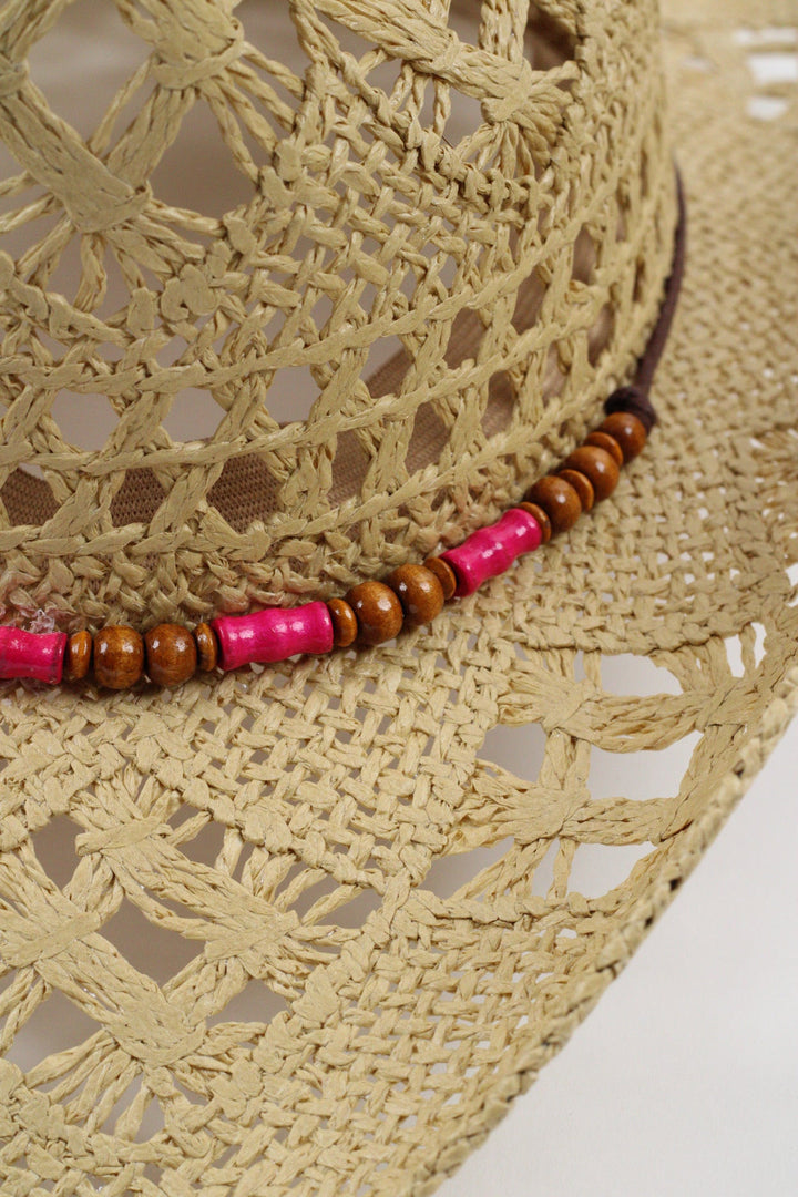 Bayside Rancher Raffia Hat - Natural