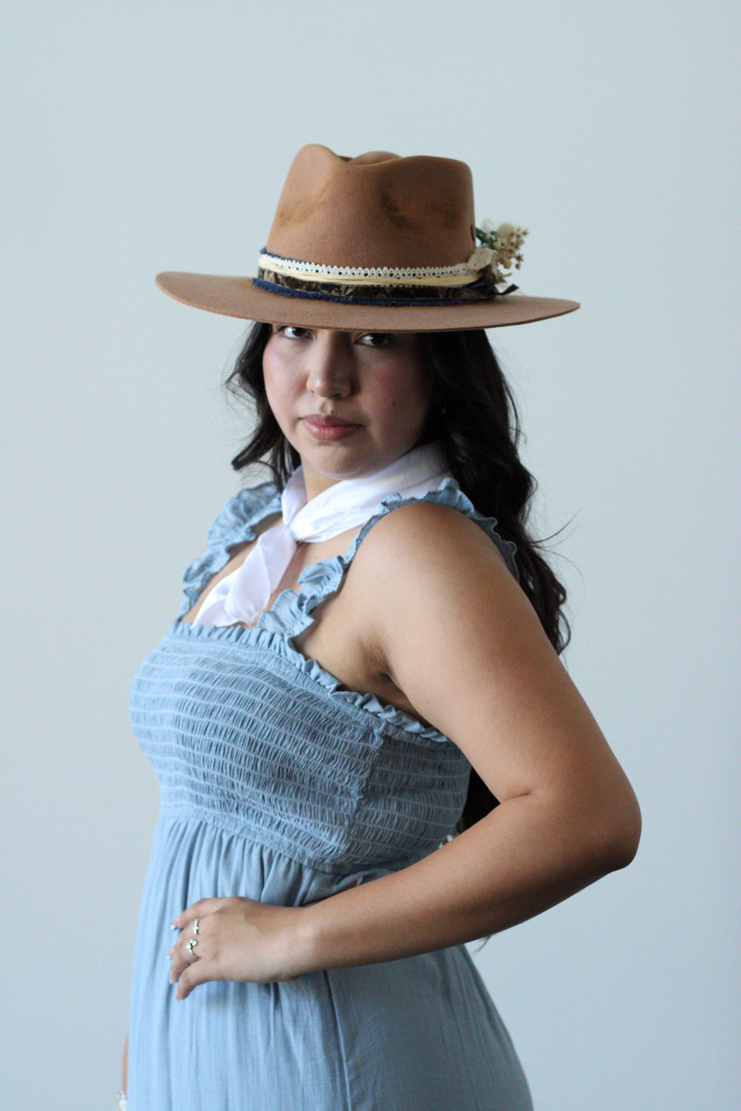 Aspen Rancher Flat Brim Hat - Tan