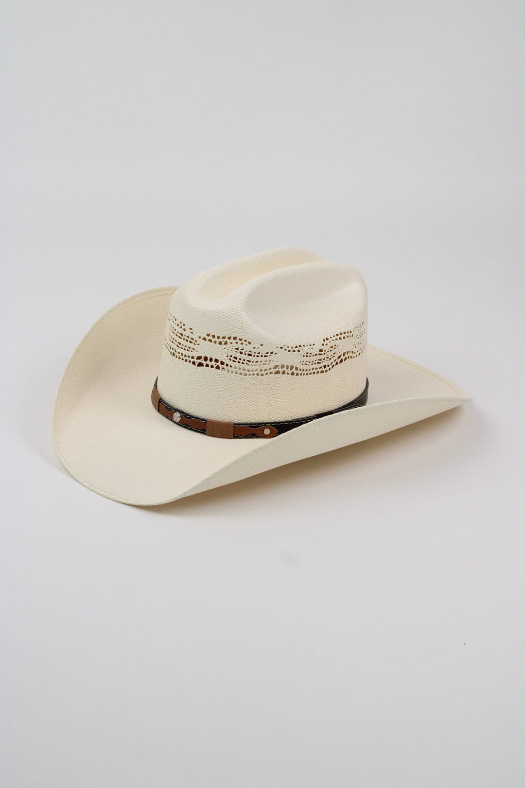 The Odessa Unisex Cattlemen Straw Cowboy Hat - Ivory