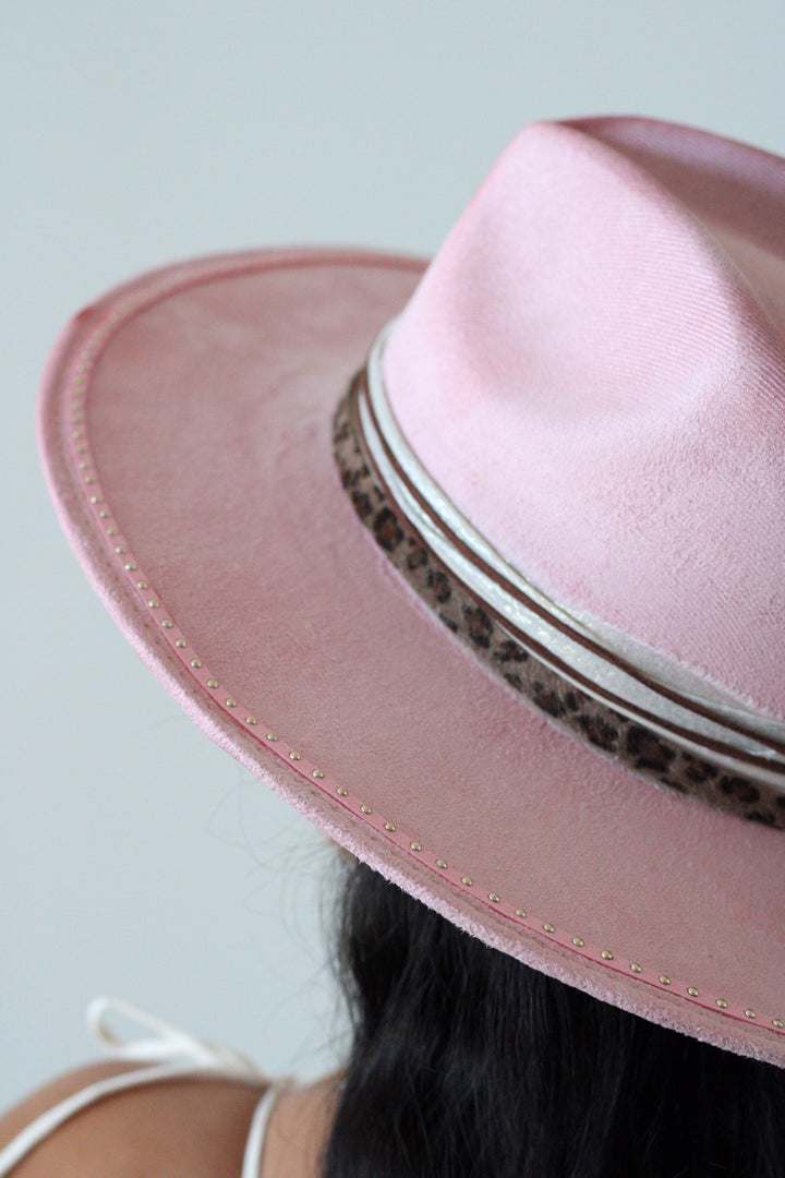 Hallie Rancher Hat - Blush Pink