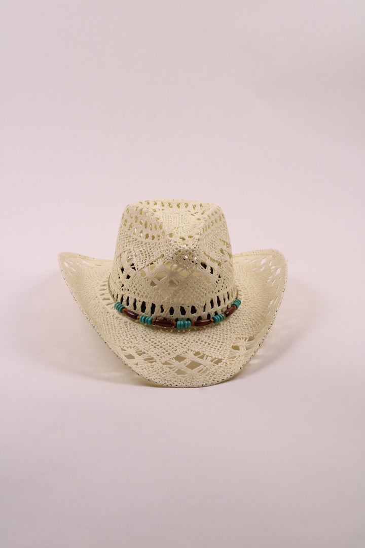 Bayside Rancher Raffia Hat - Ivory