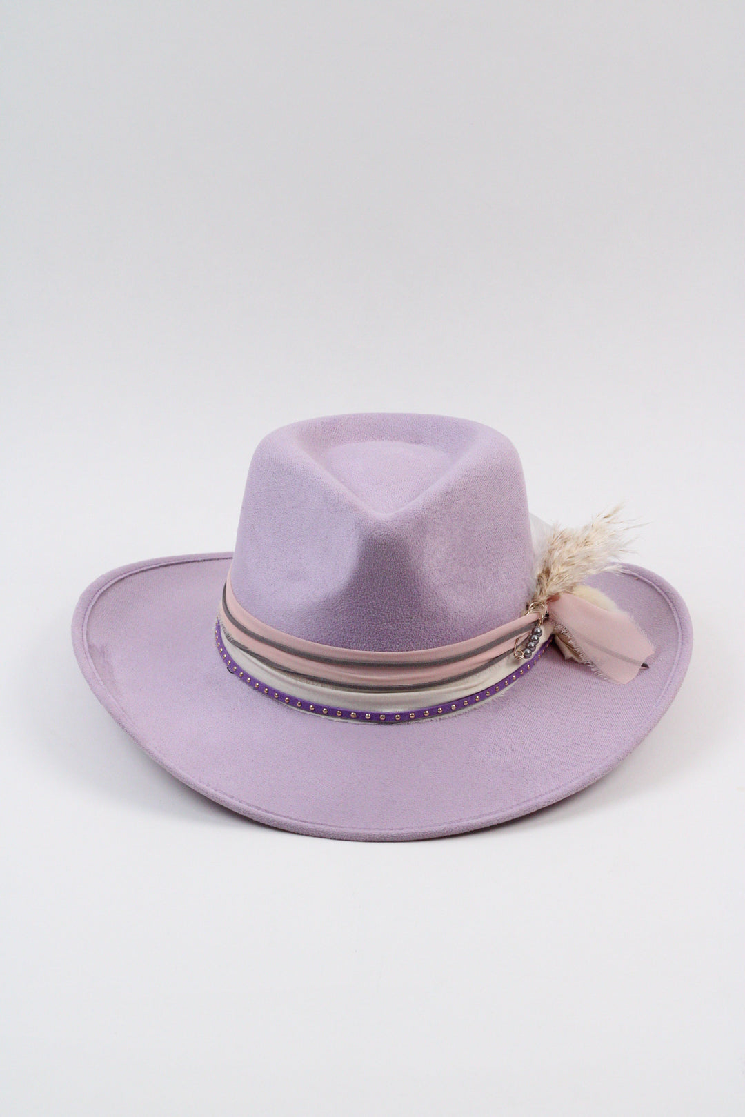 Adeline Western Teardrop Hat - Lavender