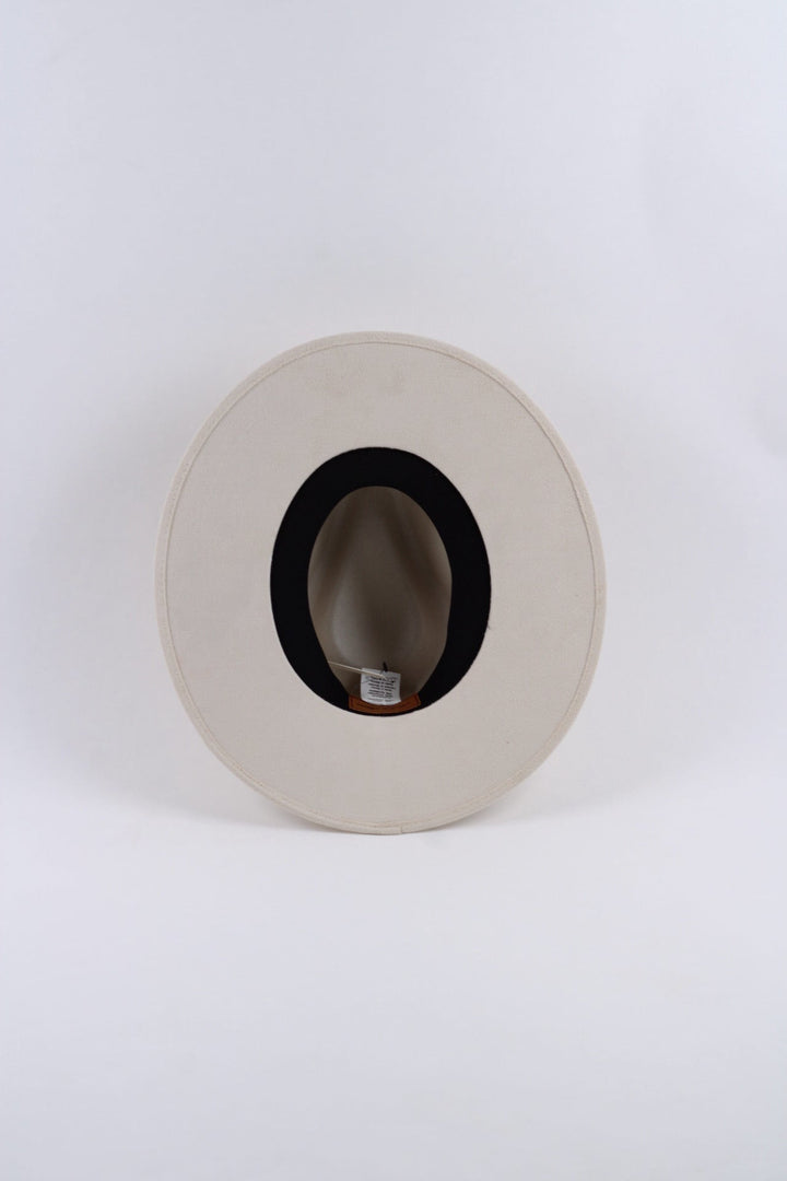 Vegan Suede Rancher Hat - Ivory