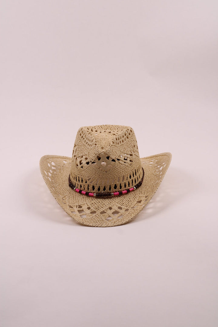 Bayside Rancher Raffia Hat - Beige