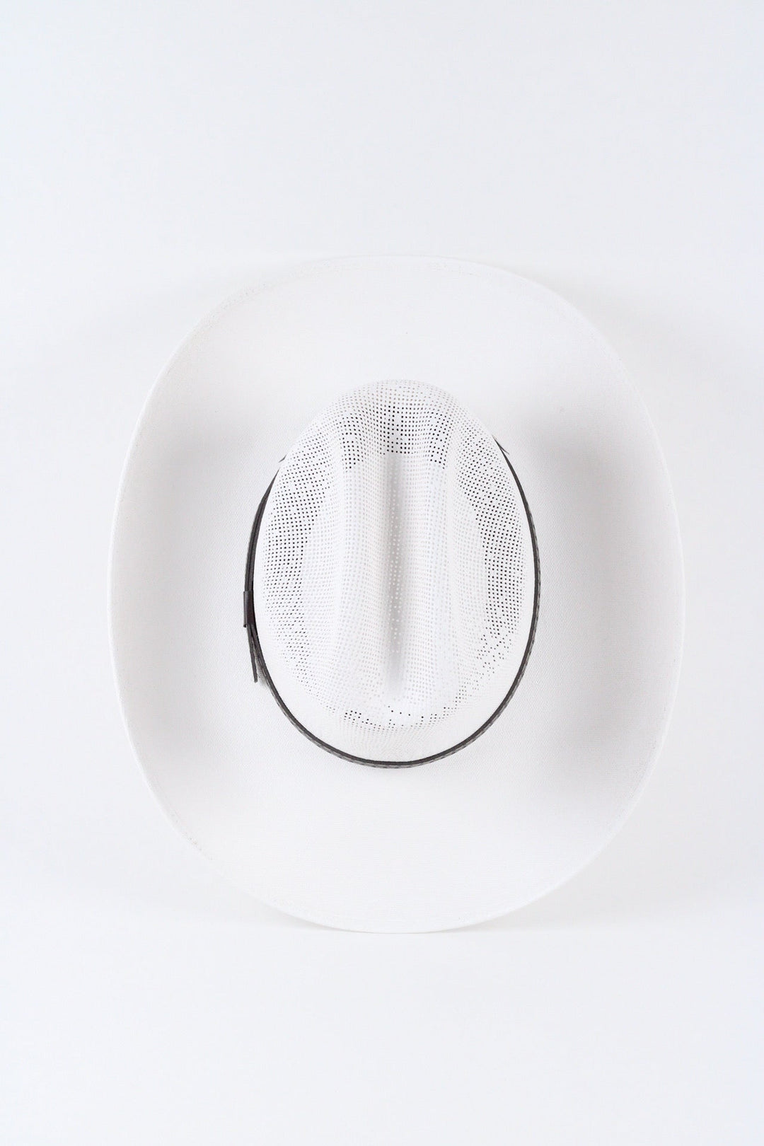 Luckenbach Cattlemen Straw Cowboy Hat - White