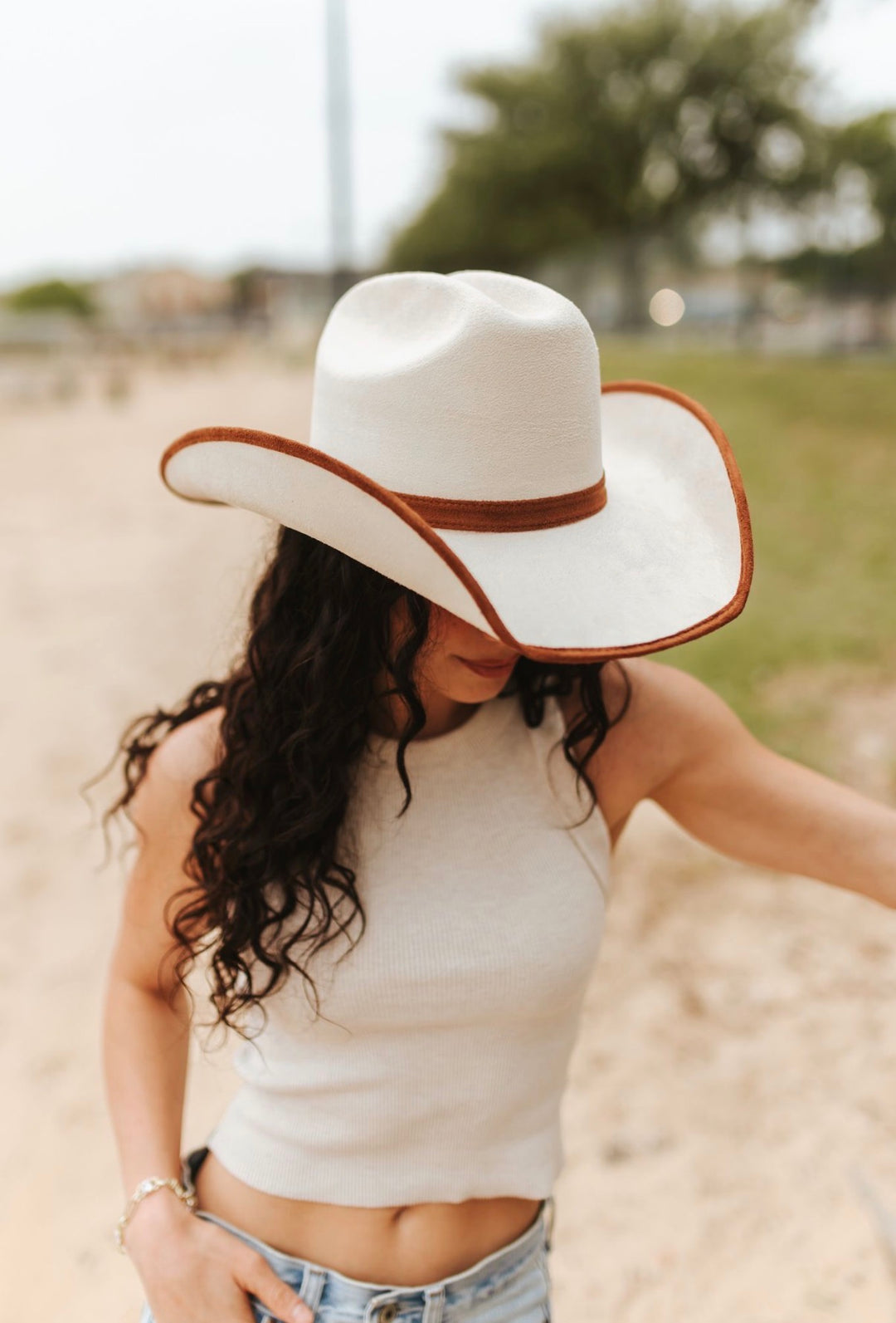 Durango Cowboy Hat - Duo Tone - Ivory + Caramel
