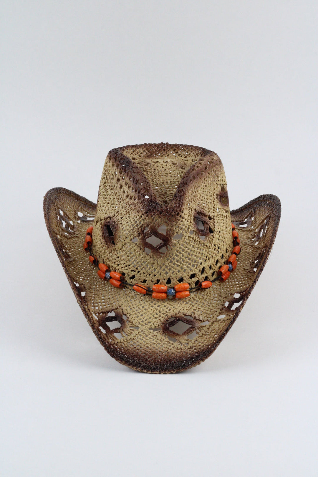 Bayside Western Raffia Hat - Sunburst