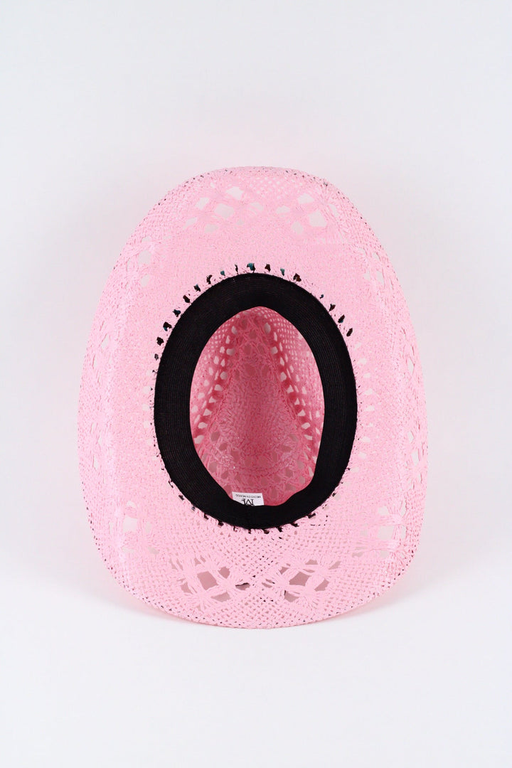 Bayside Rancher Raffia Hat - Pink