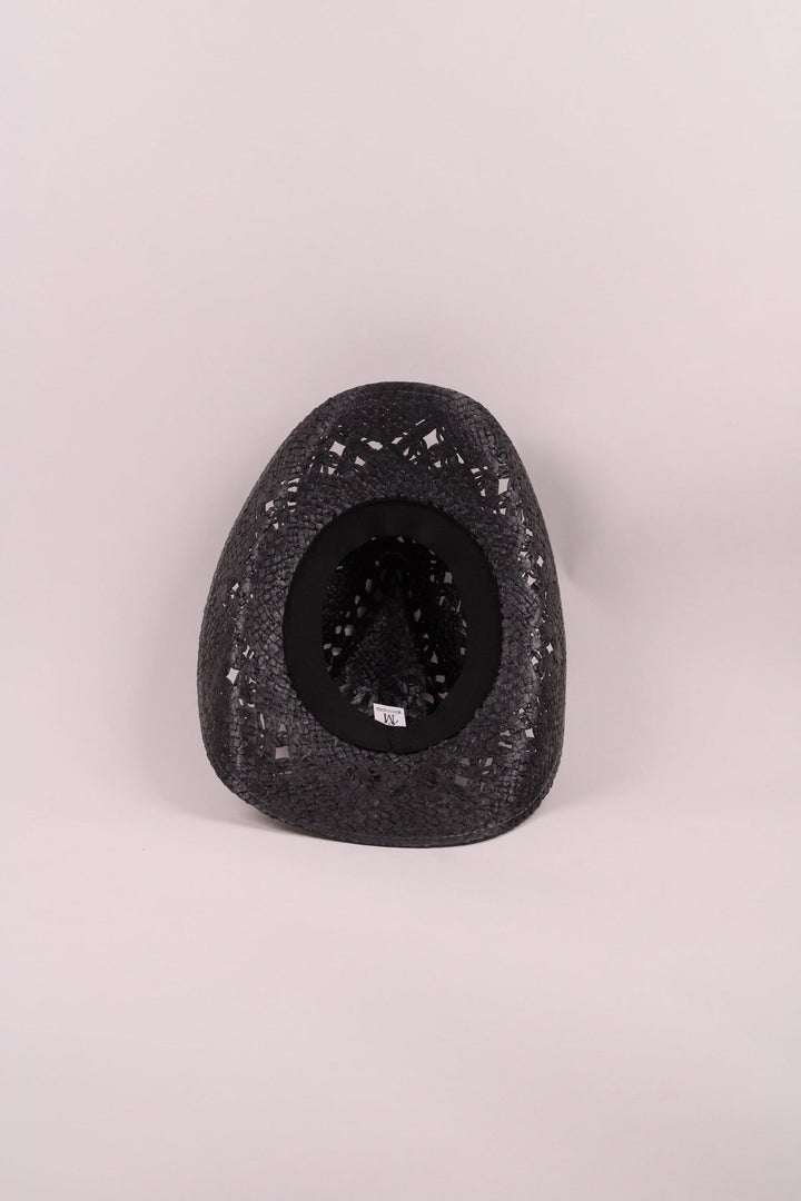 Bayside Rancher Raffia Hat - Black