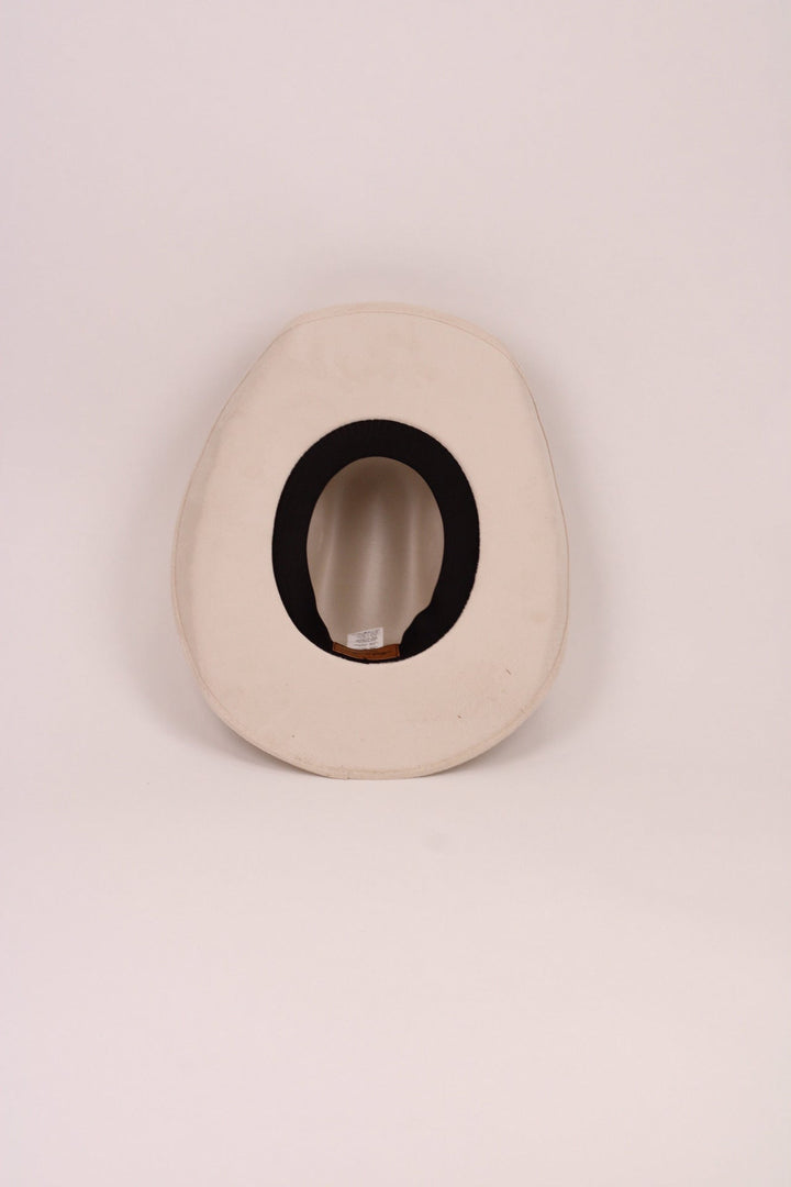 Austin Vegan Suede Cowboy Hat- Ivory