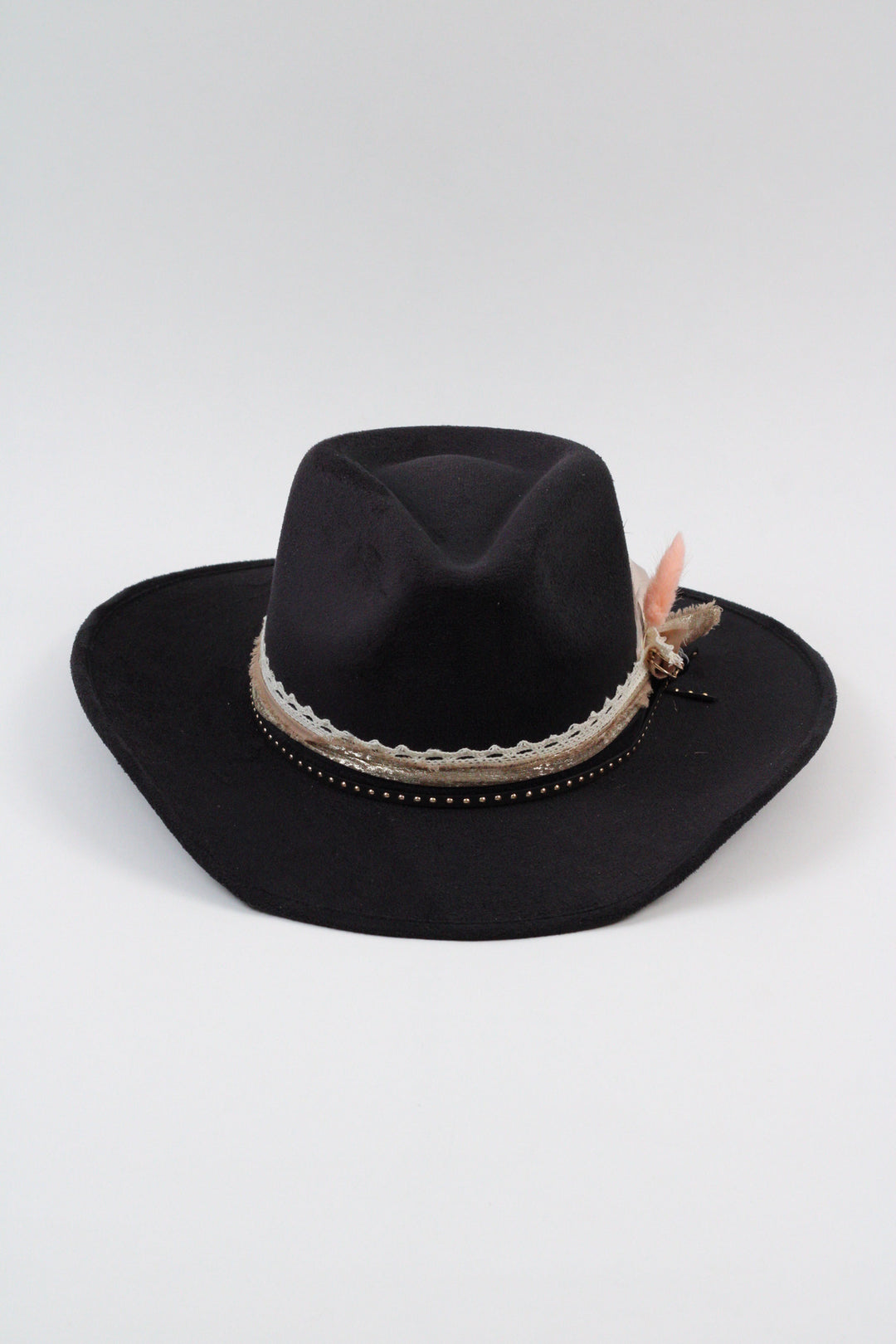 Bonnie Western Teardrop Hat - Black