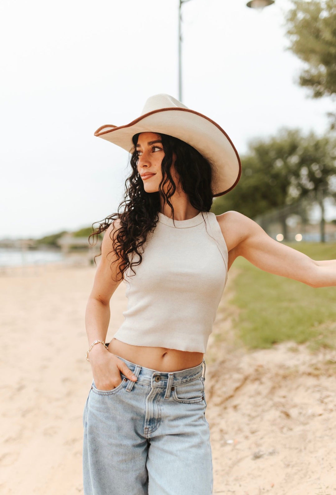 Durango Cowboy Hat - Duo Tone - Ivory + Caramel
