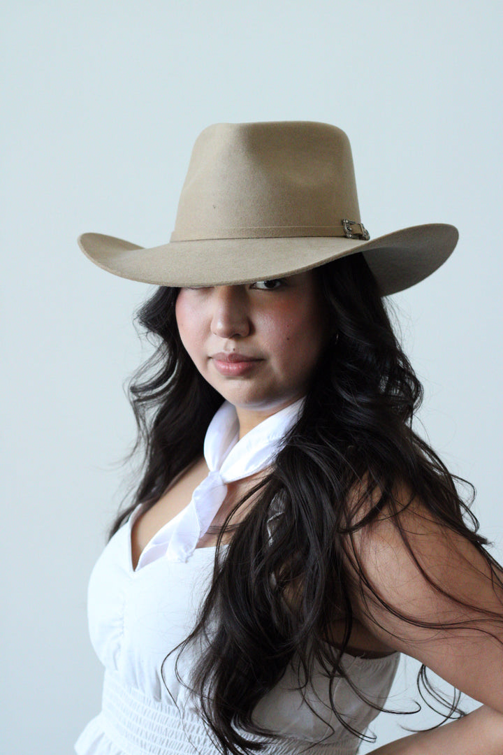 Cheyenne Western Teardrop Hat - Camel