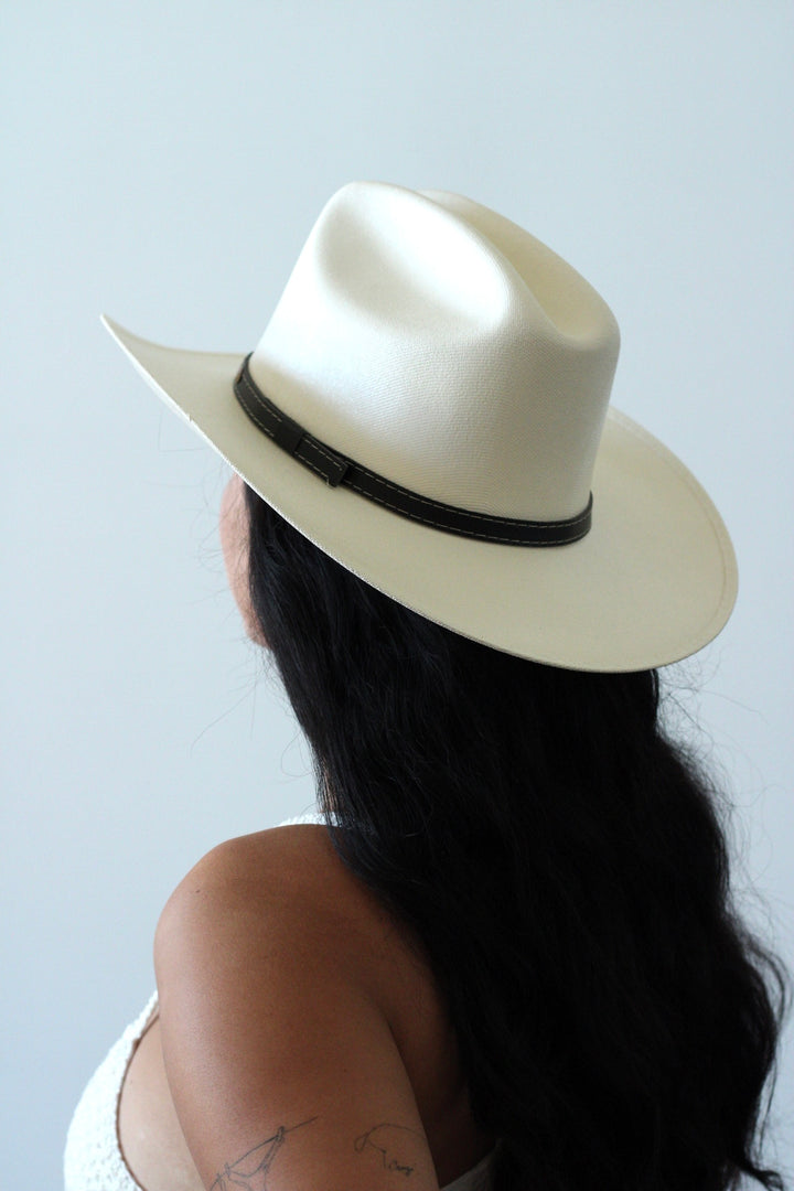 Bronco Straw Cowboy Hat - Ivory