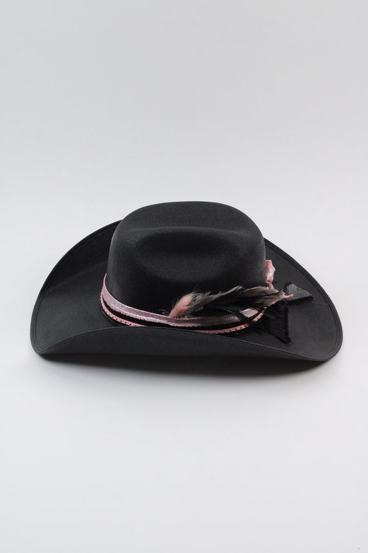 Lucy Luckenback Cattlemen Cowboy Straw Hat - Black