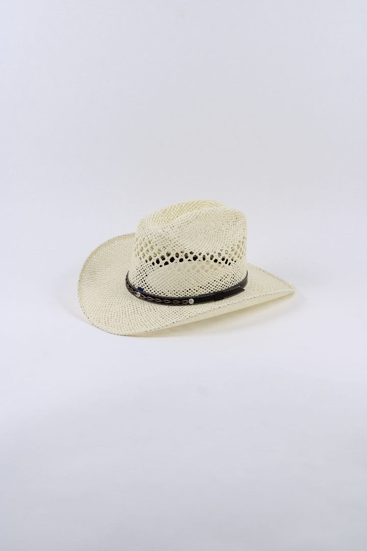Montecito Raffia Cowboy Hat - Ivory