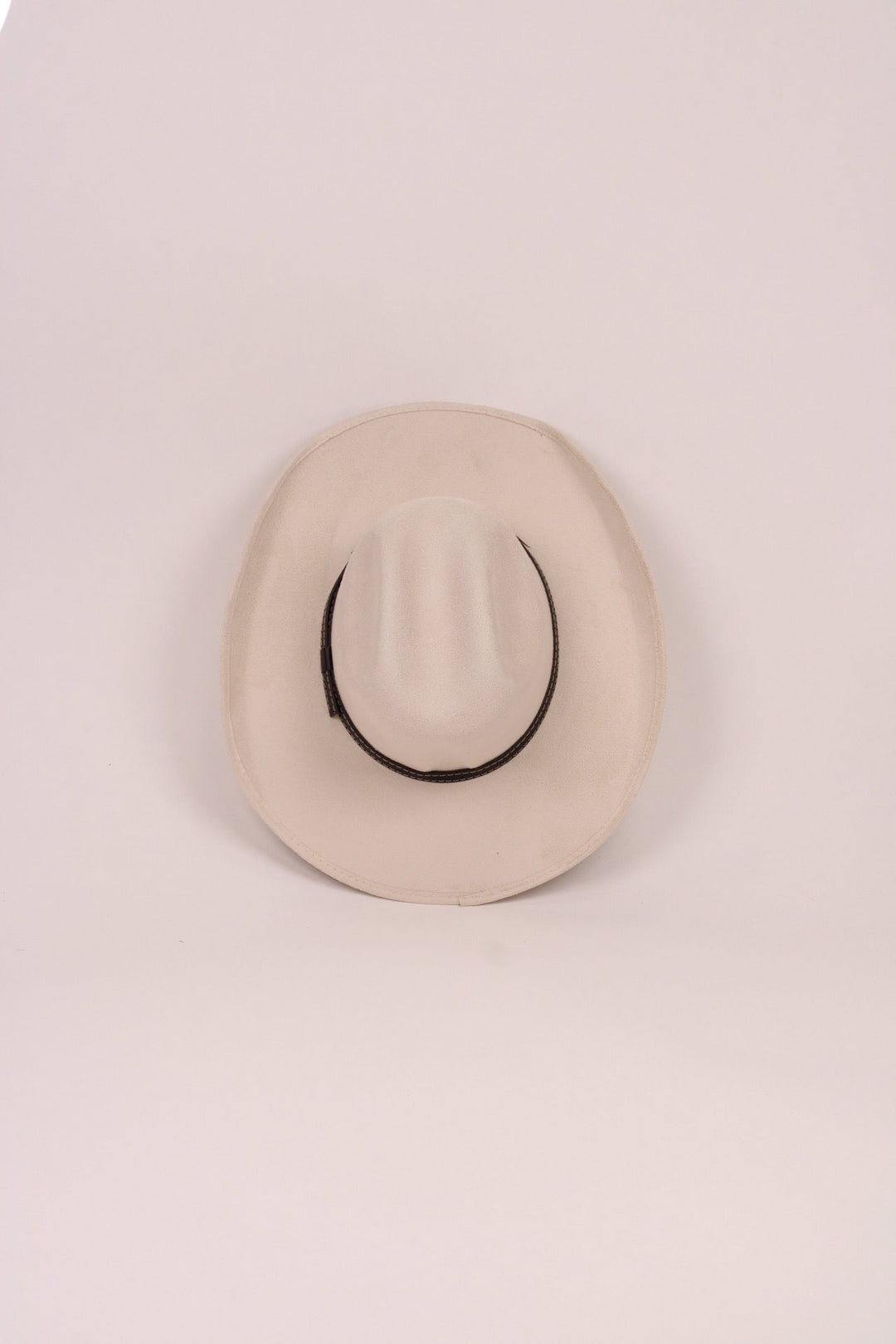 Austin Vegan Suede Cowboy Hat- Ivory