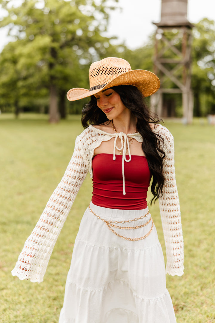 El Dorado Raffia Cowboy Hat - Camel