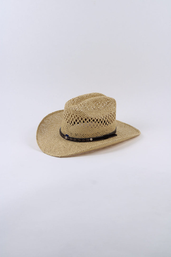Montecito Raffia Cowboy Hat - Natural