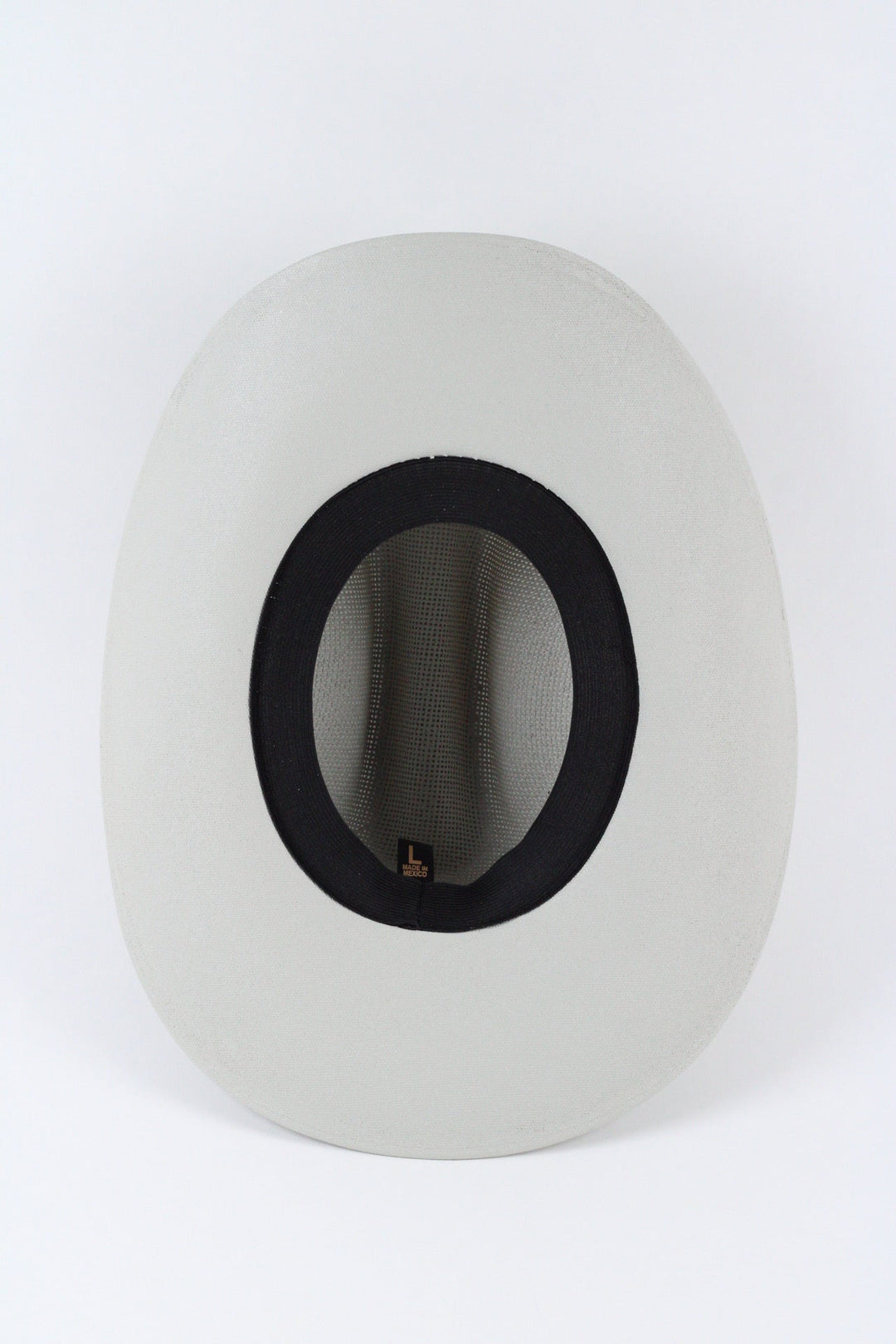 Luckenbach Cattlemen Straw Cowboy Hat - Light Grey