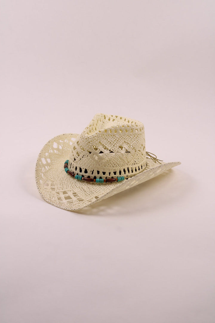 Bayside Rancher Raffia Hat - Ivory