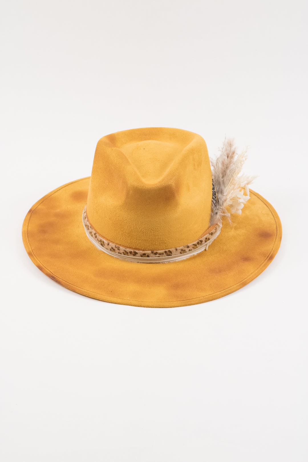 The Sunflower - Rancher Hat - Mustard Distressed