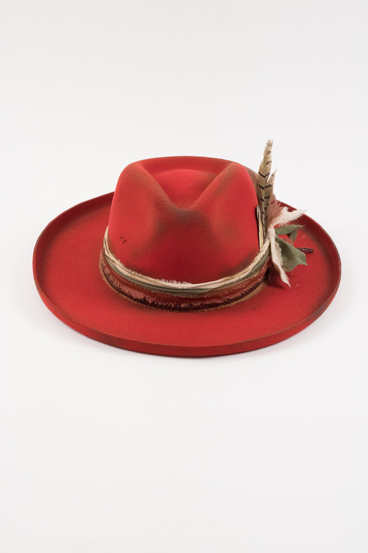 The Meadow - Red pencil brim distressed