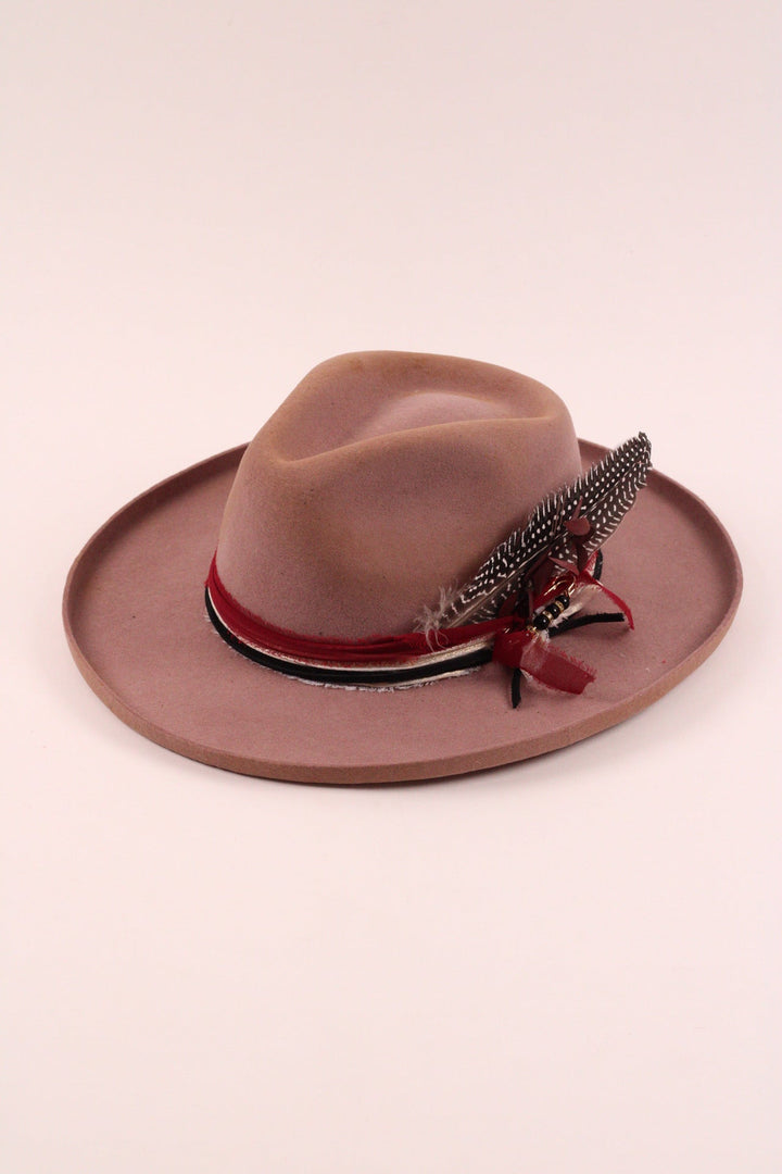 The Marlowe - Fawn pencil brim distressed