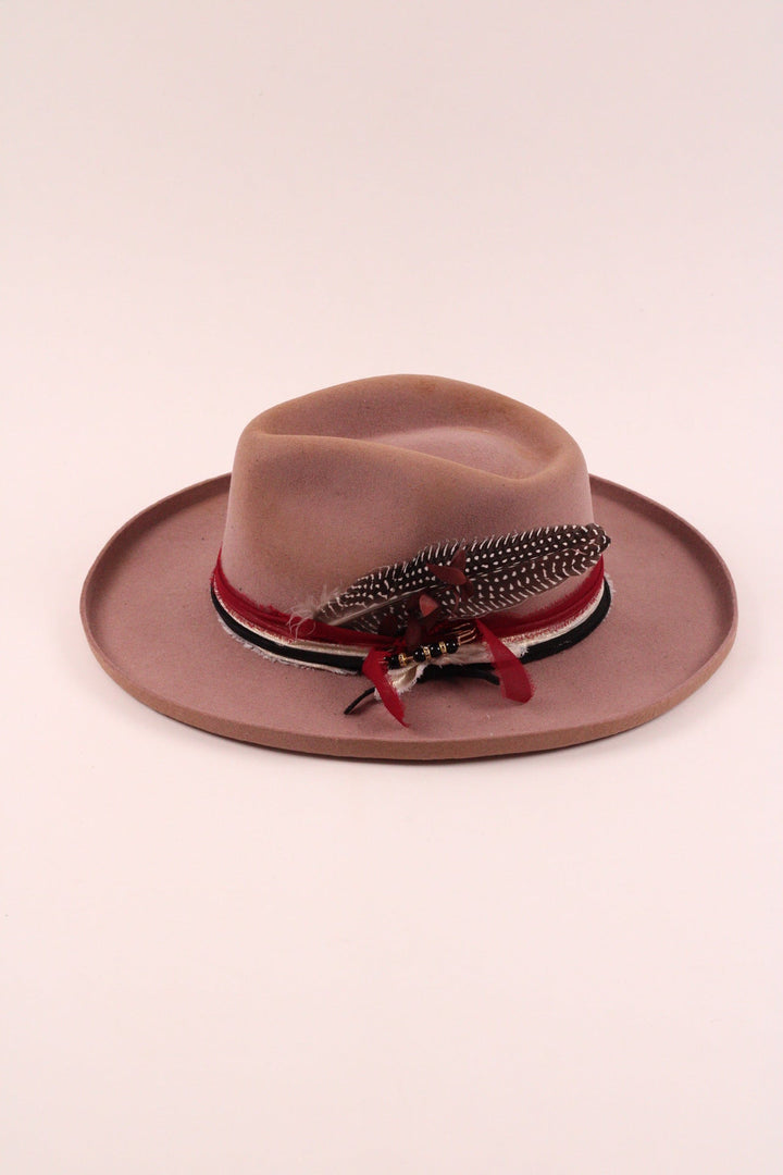 The Marlowe - Fawn pencil brim distressed