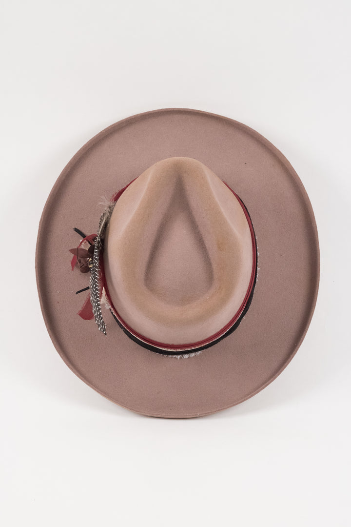 The Marlowe - Fawn pencil brim distressed