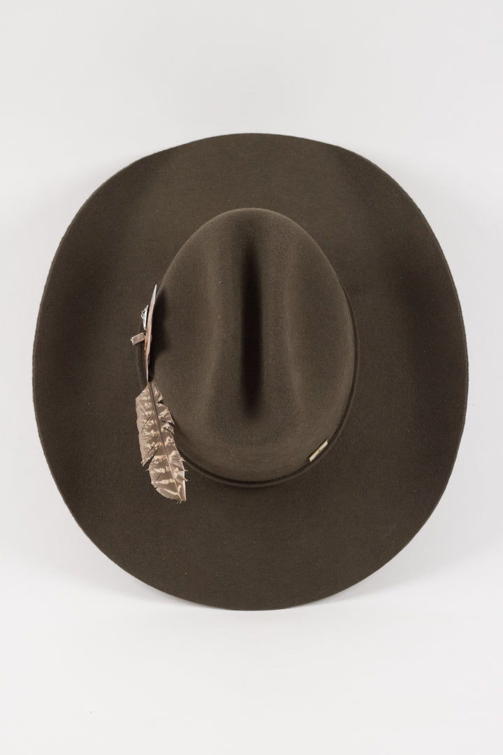 The Juniper - Mustang Cowboy Hat - Olive Distressed