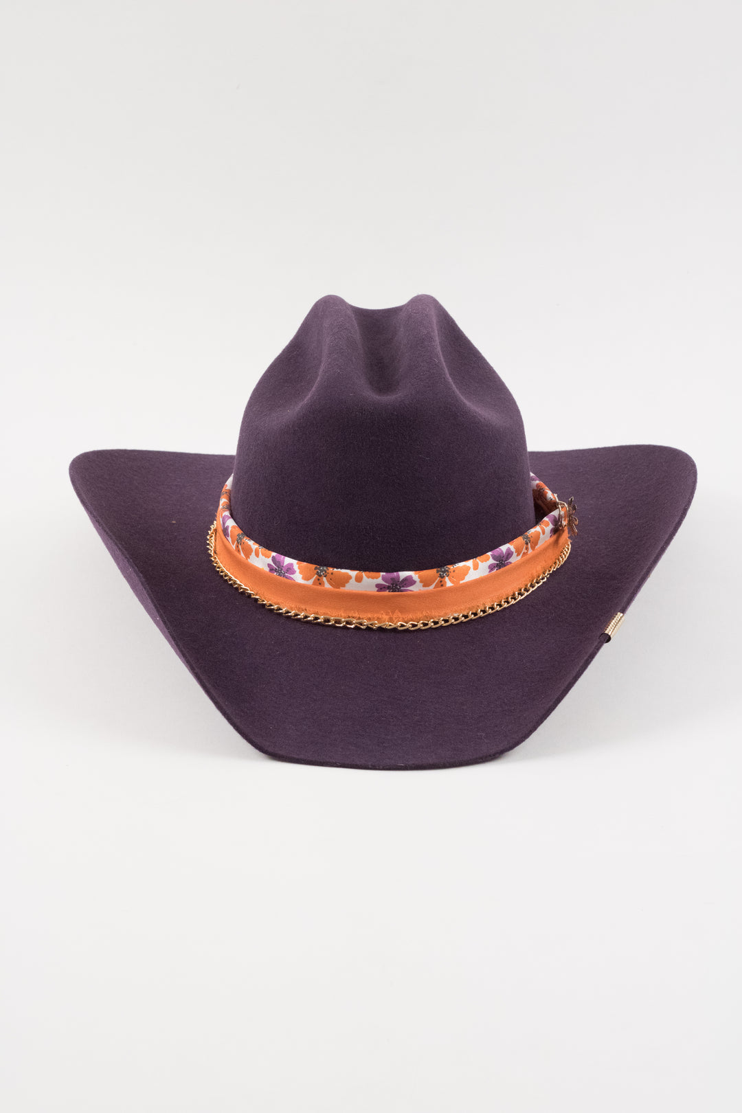 The Daisy- Wren Merino Wool Western Hat - Purple